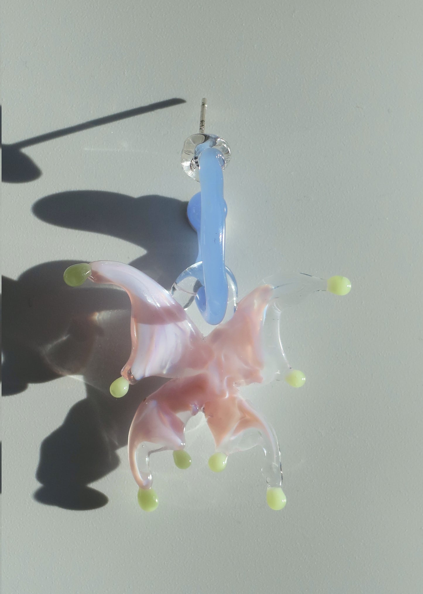 Sakura In The Snow Butterfly Earring
